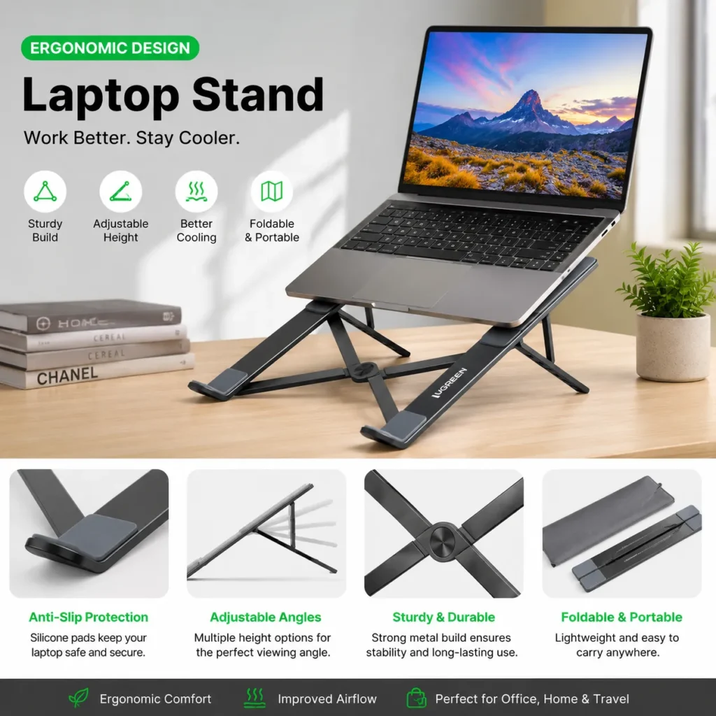 aluminum laptop stand